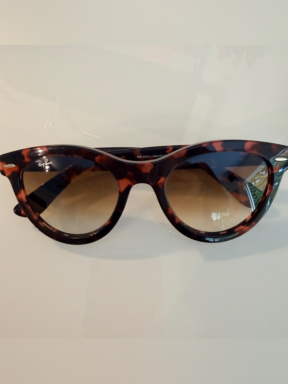 Ray-Ban Women's Tortoiseshell Cat Eye Sunglasses - Brown Gradient Lenses